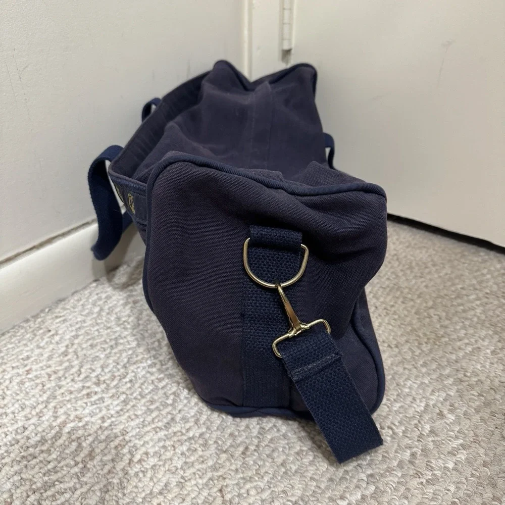 Vintage Warden Brooks Merrill Lynch Bull Wall Street Canvas Bankers Duffel Bag